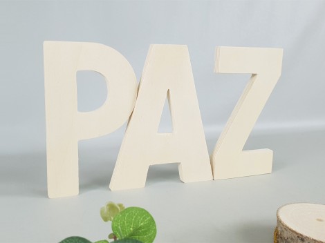 Wooden letters 2 sizes Ref.P1341D