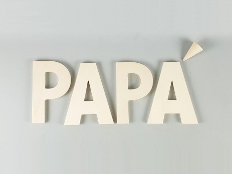 Wooden letters 2 sizes Ref.P1341D