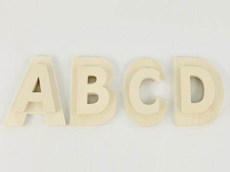 Wooden letters 2 sizes Ref.P1341D