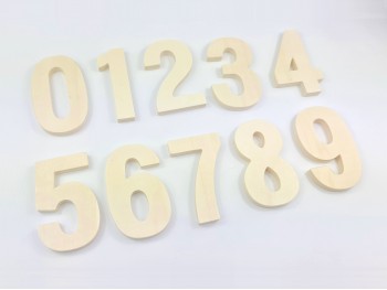 Wooden Numbers 10 cm. Ref.P1341EN