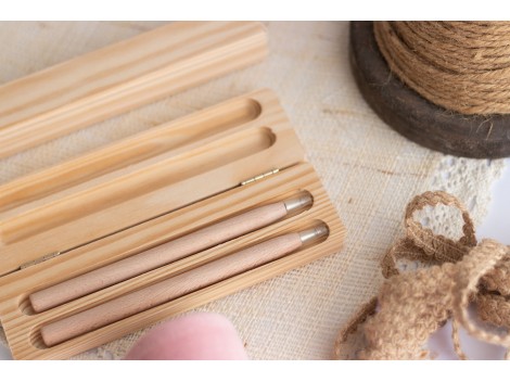 Bolígrafo de madera tinta negra Ref.MO6725