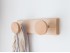 Natural wall coat rack 2, 3 and 4 hangers Circle Ref.855R