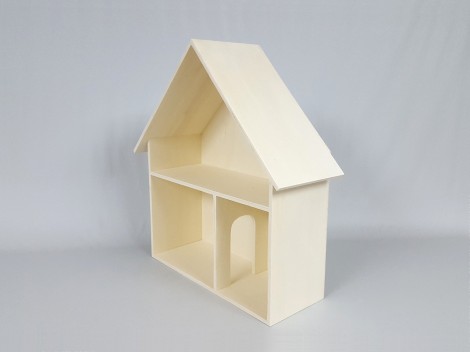 Casa de muñecas de madera 3 divisiones Ref.P00CB13