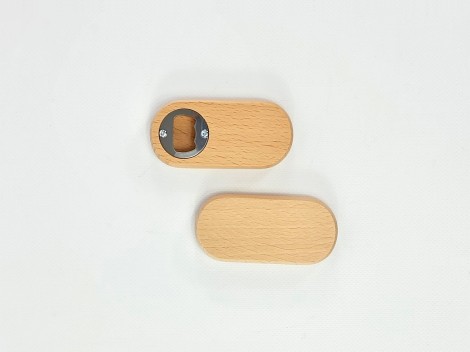 Wooden bottle opener Ref.OP17016