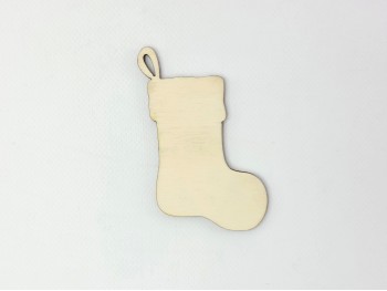 Wooden Christmas ornament boot Ref.H3737