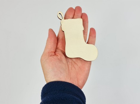 Wooden Christmas ornament boot Ref.H3737