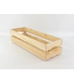 Natural wood basket box 60x20x14 cm. Ref.AT11308