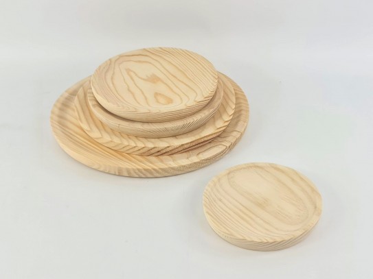 Platos de madera para pulpo varias medidas