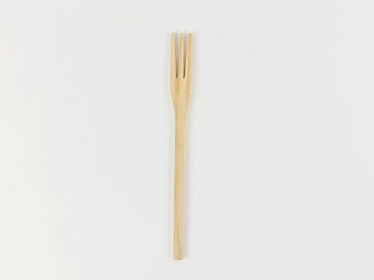 Artisan round wooden fork 30 cm. Ref.AT16130