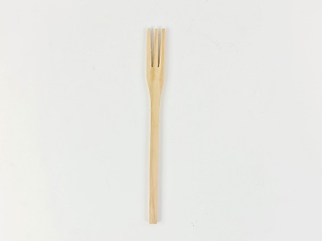 Artisan round wooden fork 30 cm. Ref.AT16130