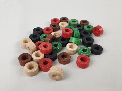 Aros de madera Ø1,5 cm. colores Ref.140