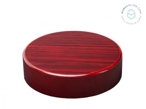 Peana redonda caoba Ø16x4 cm. Ref.MS10374