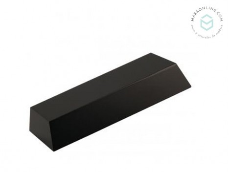 Black pyramidal wooden base, 16x7x3 cm. Ref. MS10183