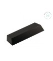 Peana de madera Piramidal Negra 16x7x3 cm. Ref.MS10183