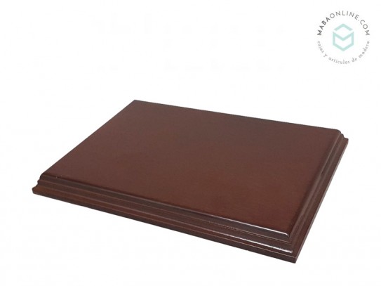 Rectangular base 24x17x2 cm. mahogany varnished Ref.2545