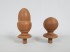 Top Ball and Pineapple Sapelly wood Ø6,5 cm. Ref. 354