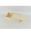 Caja de madera 32,5x18x7,5 cm. c/tapa corredera Ref.PC2D
