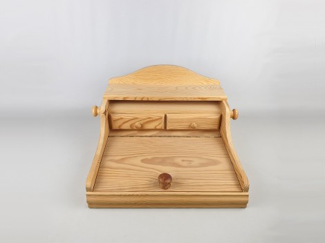 Escribanía pino de sobremesa con cajones 42x39x22 cm. Ref.150330