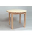 Extendable dining table Ø100 cm. Ref.1382