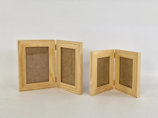 Double frames 2.5 cm. with glass for photos Ref.PDV25