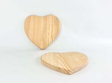 Solid wood heart 22x22x2 cm. AT11419