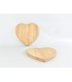 Corazón de madera maciza 22x22x2 cm. Ref.AT11419