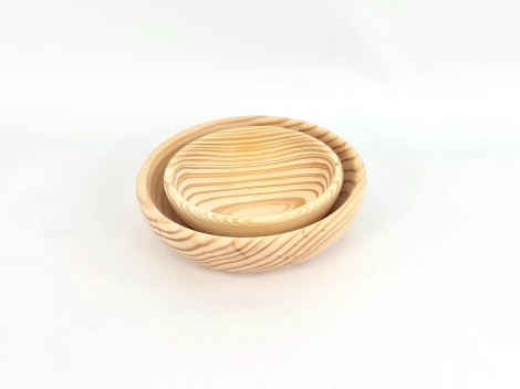 Pine wood bowl 2 measures Ref.AT3402