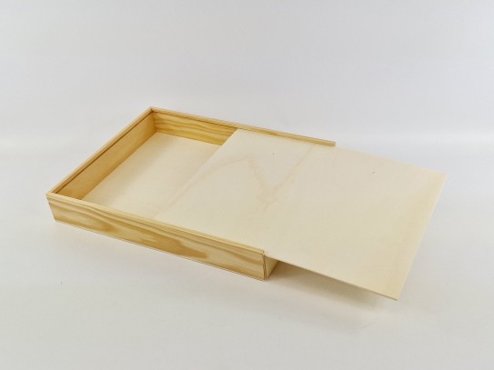 40x30 Album Box in Pine with wood lid Ref.P1454C8P1