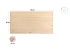 Solid pine wood board, three sizes Ref.AS12699