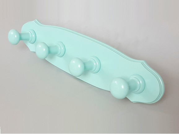Wall coat rack 4 knobs with shape Ref.3022