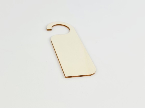 Open natural wood door hanger Ref.PP1