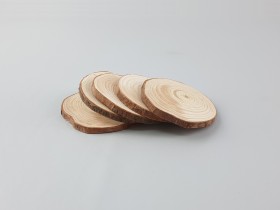 Pack 5 rodajas de madera Ø3 - 5 cm. Ref.R780