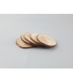 Slices of wood Ø3 - 5 cm. 5 pcs Ref.R780