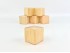 Natural wood cubes 7x7 cm. Ref.W295