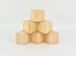 Natural wood cubes 7x7 cm. Ref.W295