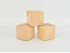 Natural wood cubes 7x7 cm. Ref.W295