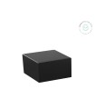 Peana de madera Cuadrada Negra 10x10x4 cm. Ref.MD1A101
