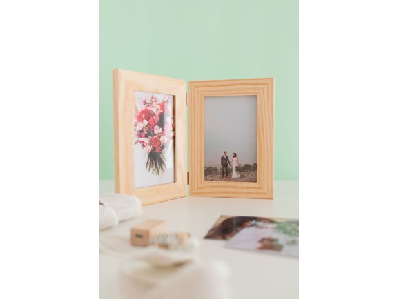 Double frames 2.5 cm. with glass for photos Ref.PDV25