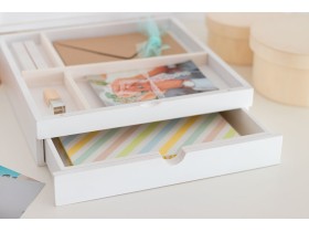 White box with drawer and divisions Ref.P1454C9B2