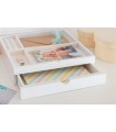 White box with drawer and divisions Ref.P1454C9B2