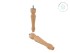 Turned wooden leg, 20 cm long Ref.ST83