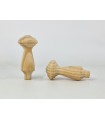 Perchín de pino 9xØ4 cm. c/espiga Ref.113