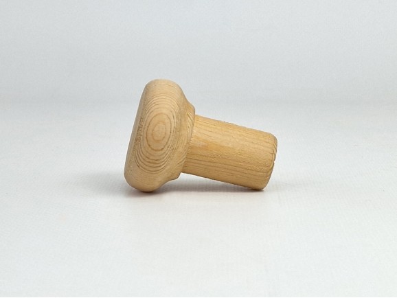 Perchín plano de pino 5xØ4 cm. c/espiga Ref.115