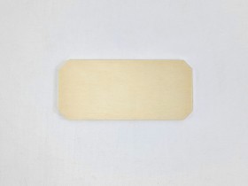 Octagonal wooden plate 18x8 cm. Ref.PP5