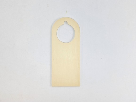 Colgador puerta de madera natural cerrado Ref.PP2