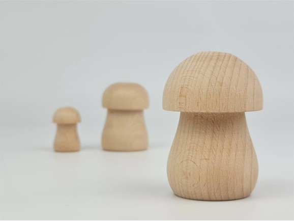 Wooden mushrooms 3 sizes Ref.CC105