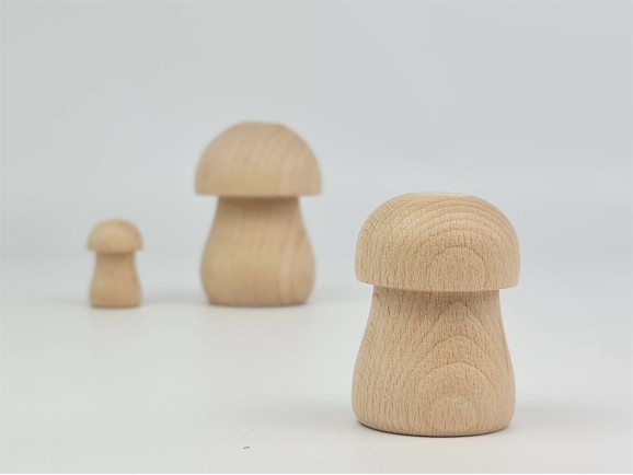 Wooden mushrooms 3 sizes Ref.CC105