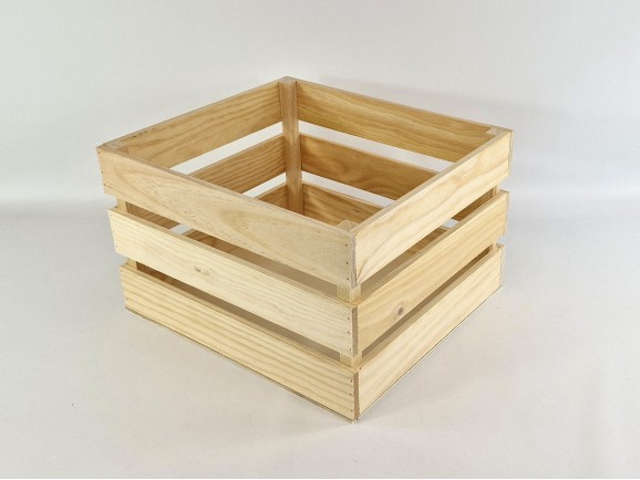 Caja Cesta Natural 42x37x26 cm. Ref.T0628