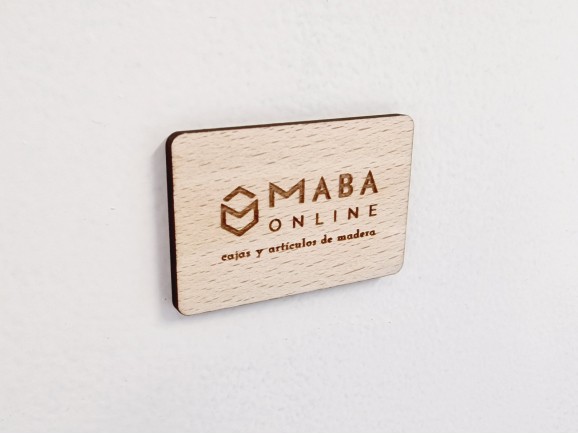 Imán de madera personalizado Ref.H32
