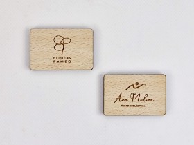 Imán de madera personalizado Ref.H32